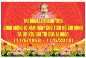  Đề cương tuyên truyền kỷ niệm 70 năm Ngày Chủ tịch Hồ Chí Minh ra Lời kêu gọi thi đua ái quốc 