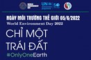  Ngày Môi trường Thế giới 5/6/2022: Chỉ một Trái Đất